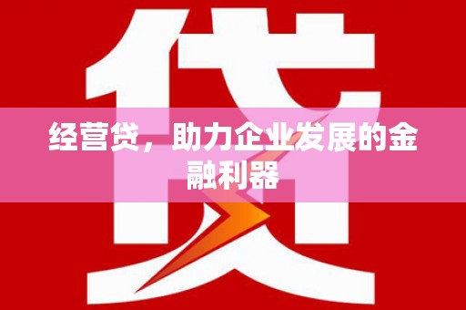 淄博经营贷，助力企业发展的金融利器