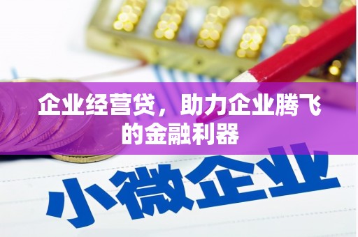 淄博企业经营贷，助力企业腾飞的金融利器