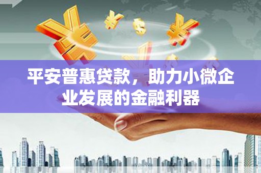 淄博平安普惠贷款，助力小微企业发展的金融利器