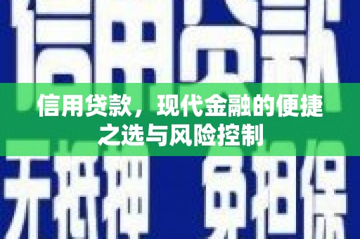 淄博信用贷款，现代金融的便捷之选与风险控制