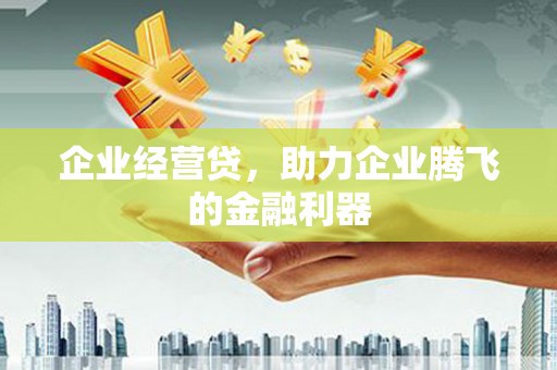 淄博企业经营贷，助力企业腾飞的金融利器