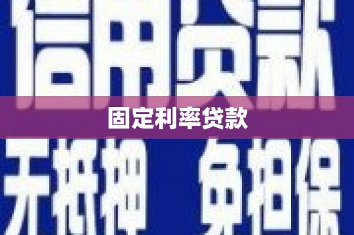 淄博固定利率贷款