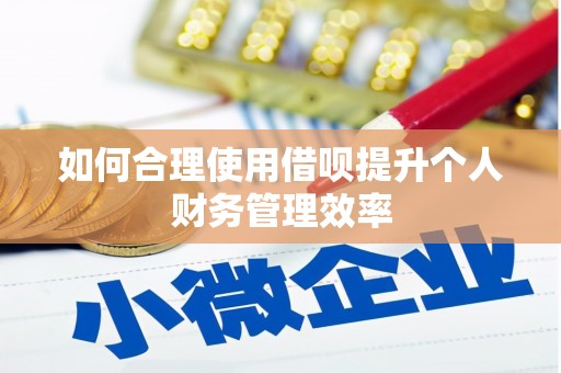 淄博如何合理使用借呗提升个人财务管理效率
