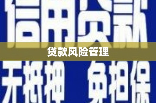 淄博贷款风险管理
