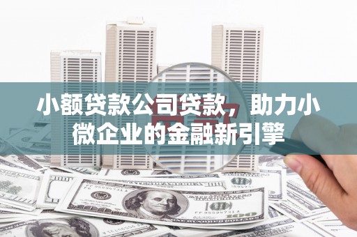 淄博小额贷款公司贷款，助力小微企业的金融新引擎