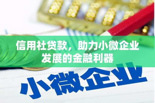 淄博信用社贷款，助力小微企业发展的金融利器