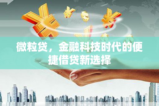 淄博微粒贷，金融科技时代的便捷借贷新选择